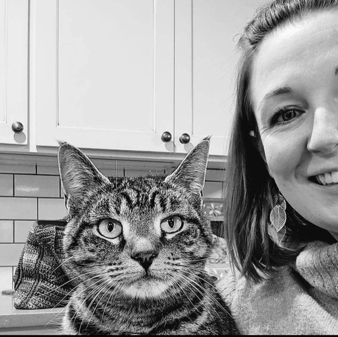 Tawnya Roybal with pets